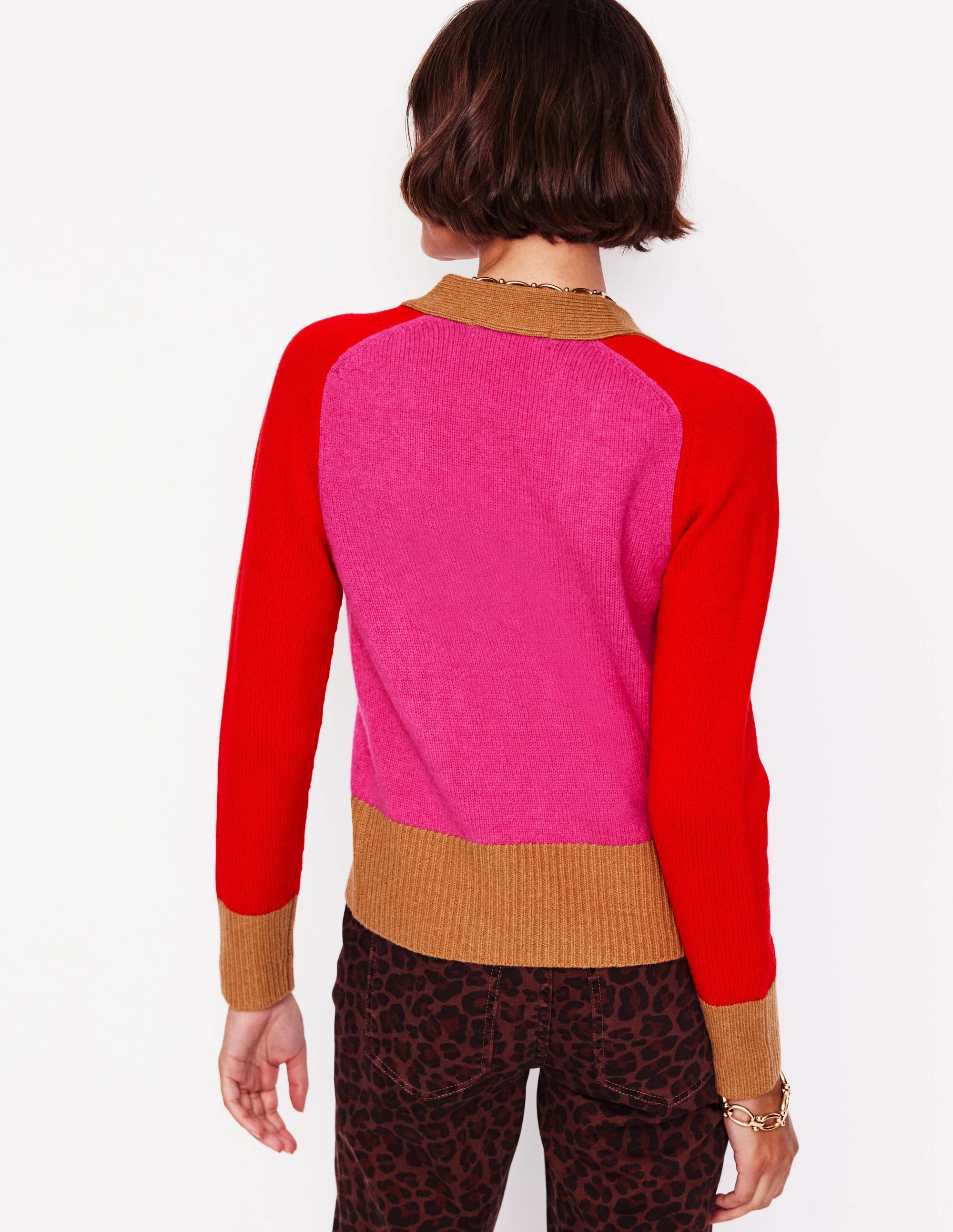 Olivia Merino Cardigan-Party Pink Breathable fabric Non Irritating Edging