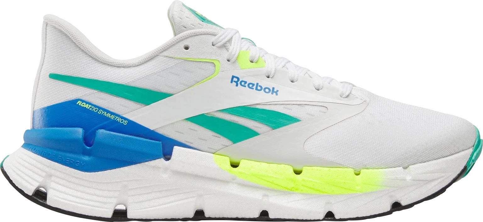 Reebok FloatZig Symmetros Mens Running Shoes - White Full Length Cushion Bed