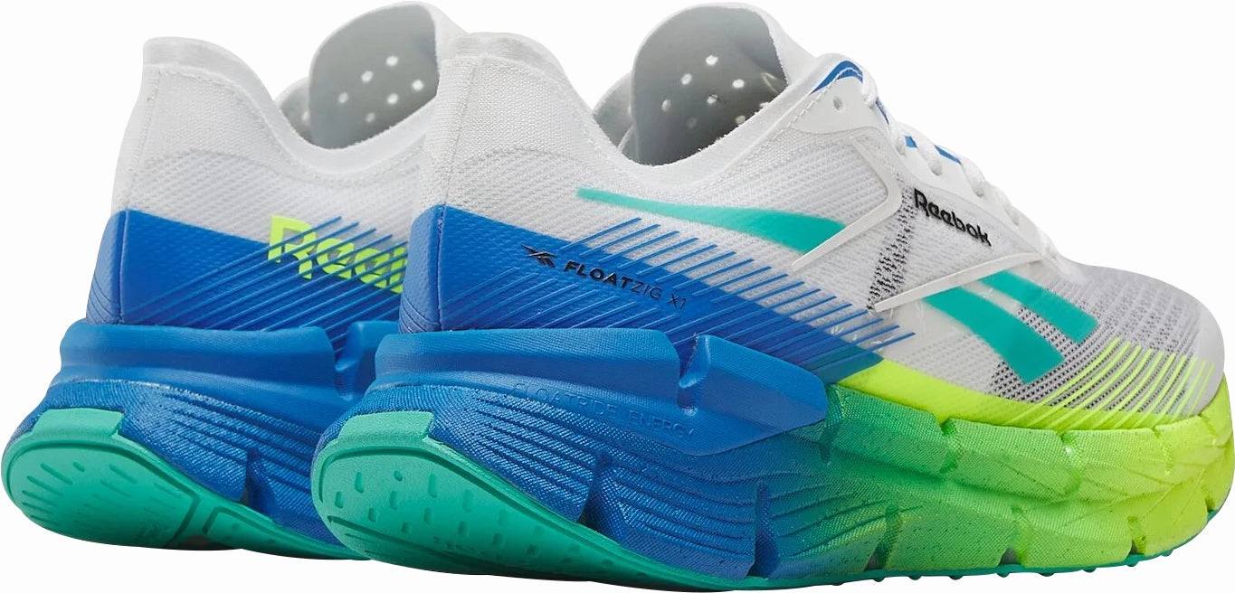 Dynamic Fit Frame Supportive Arch Tech Reebok FloatZig X1 Mens Running Shoes - White