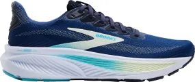 Brooks Ghost 17 Womens Running Shoes - Blue running on an outdoor track shoes