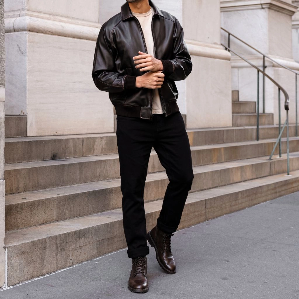 Major League Jacket | Black Coffee Sleeveless