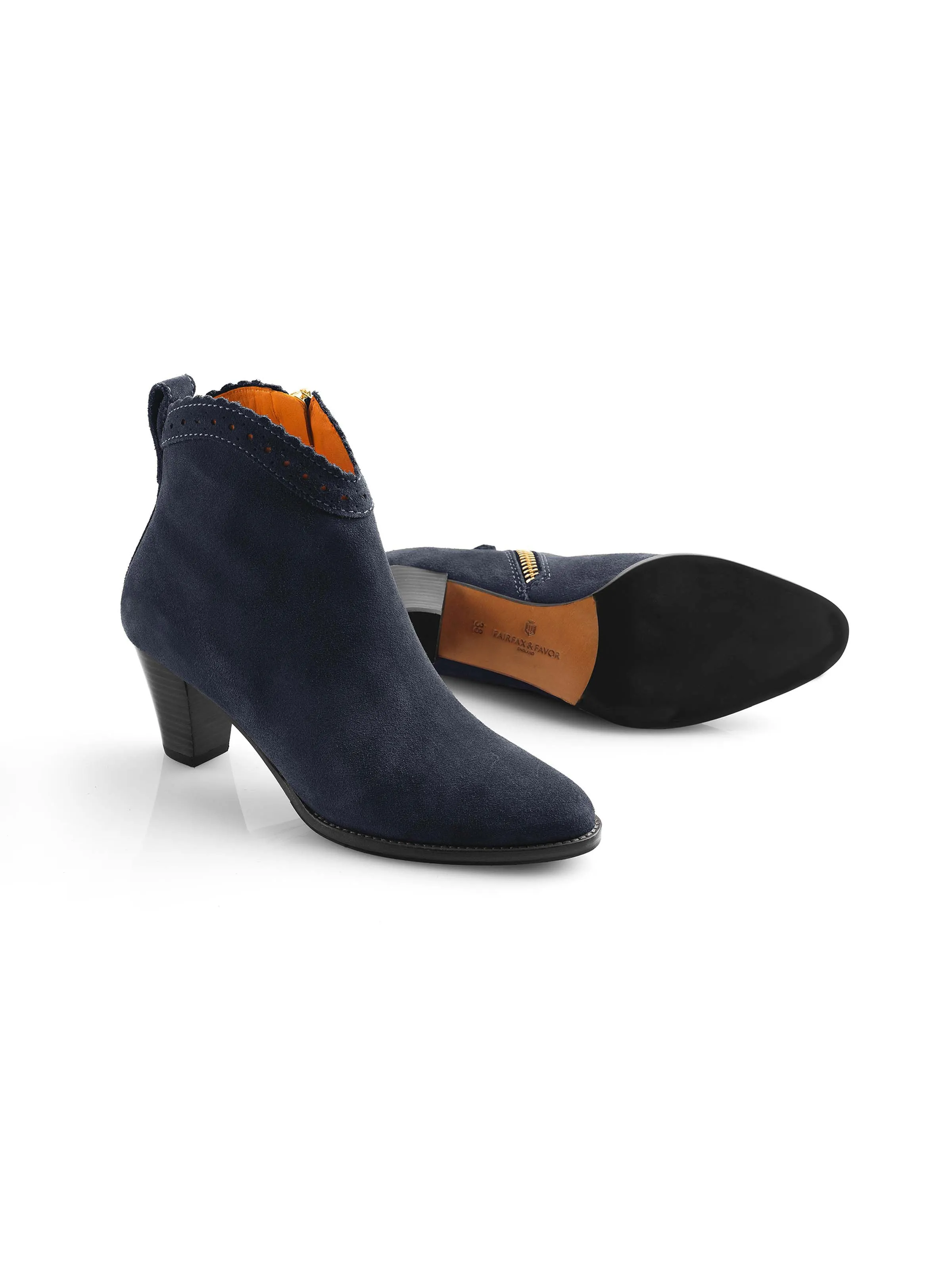 Regina Ankle Boot - Navy Durable Fit Cold resistant