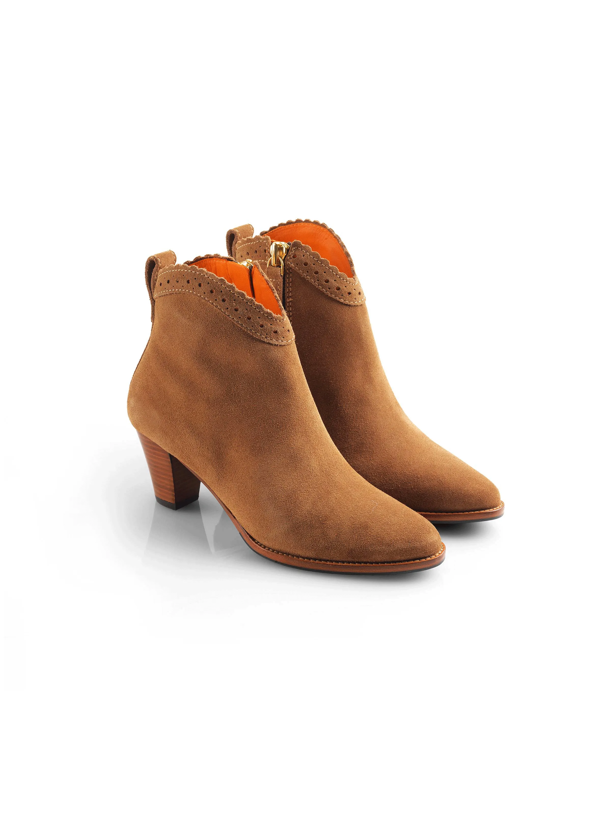 Regina Ankle Boot - Tan natural materials