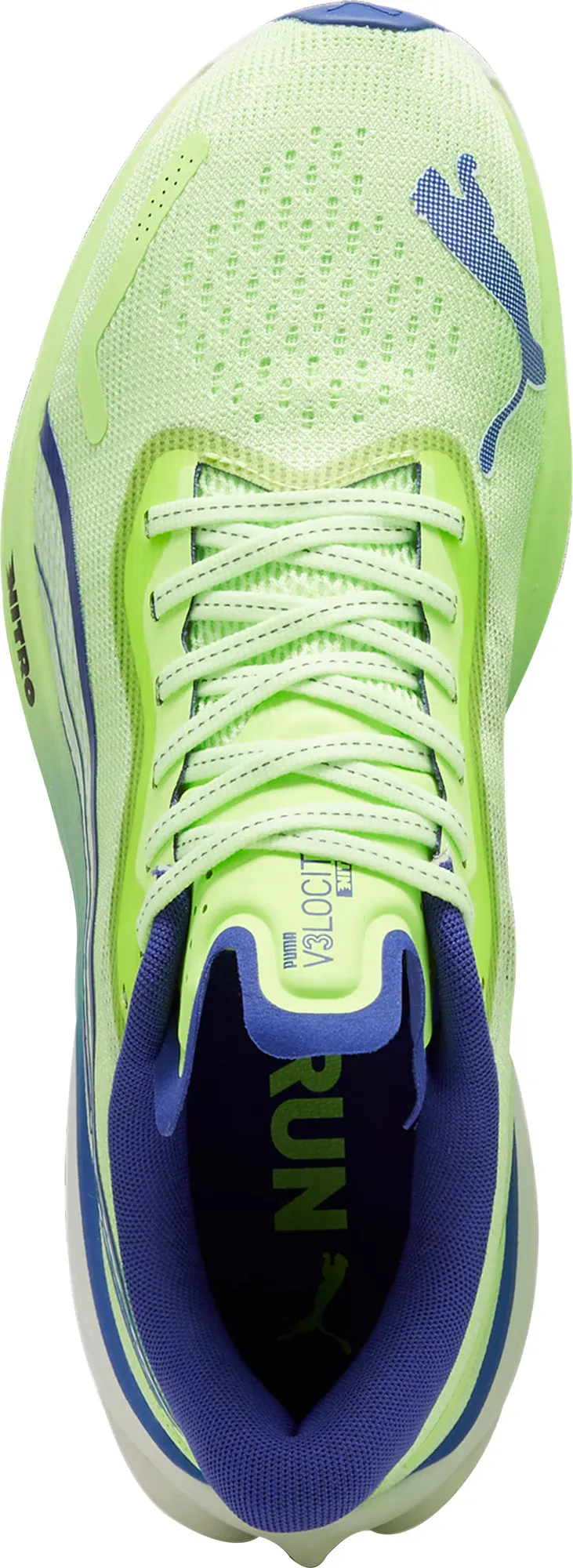Puma Velocity Nitro 3 Mens Running Shoes - Green stretchy shoes plyometric - training shoes