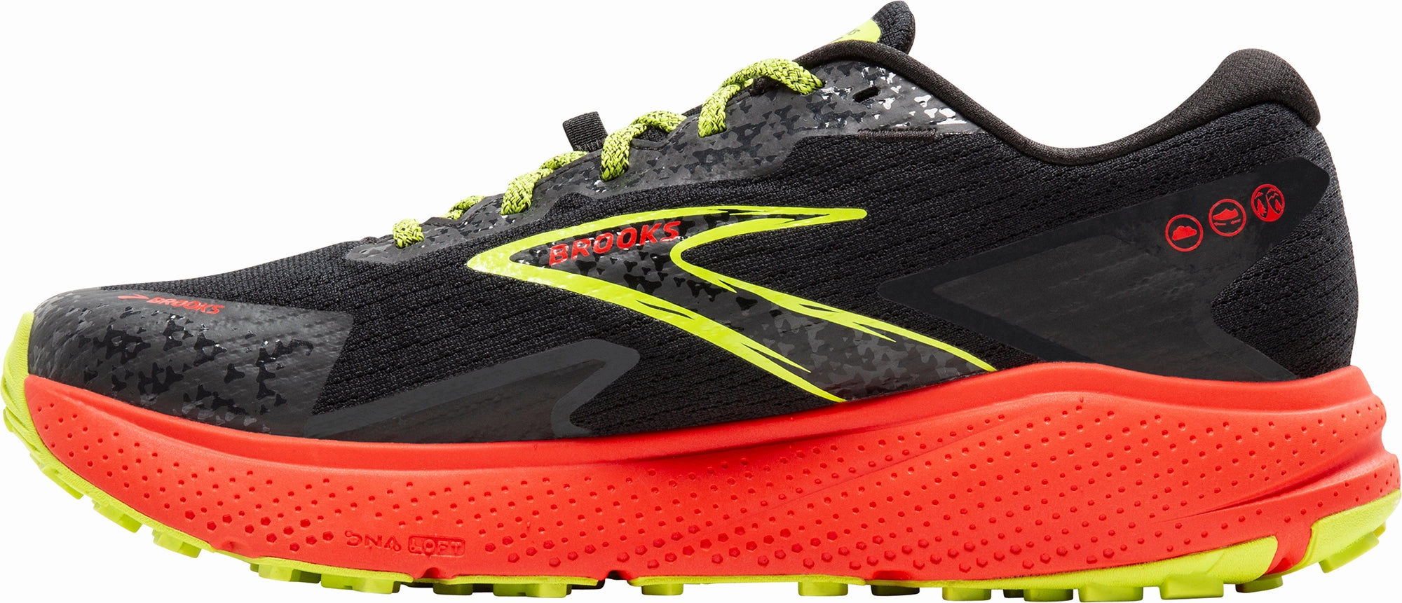 Supportive Design Brooks Divide 5 GORE-TEX Mens Trail Running Shoes - Black