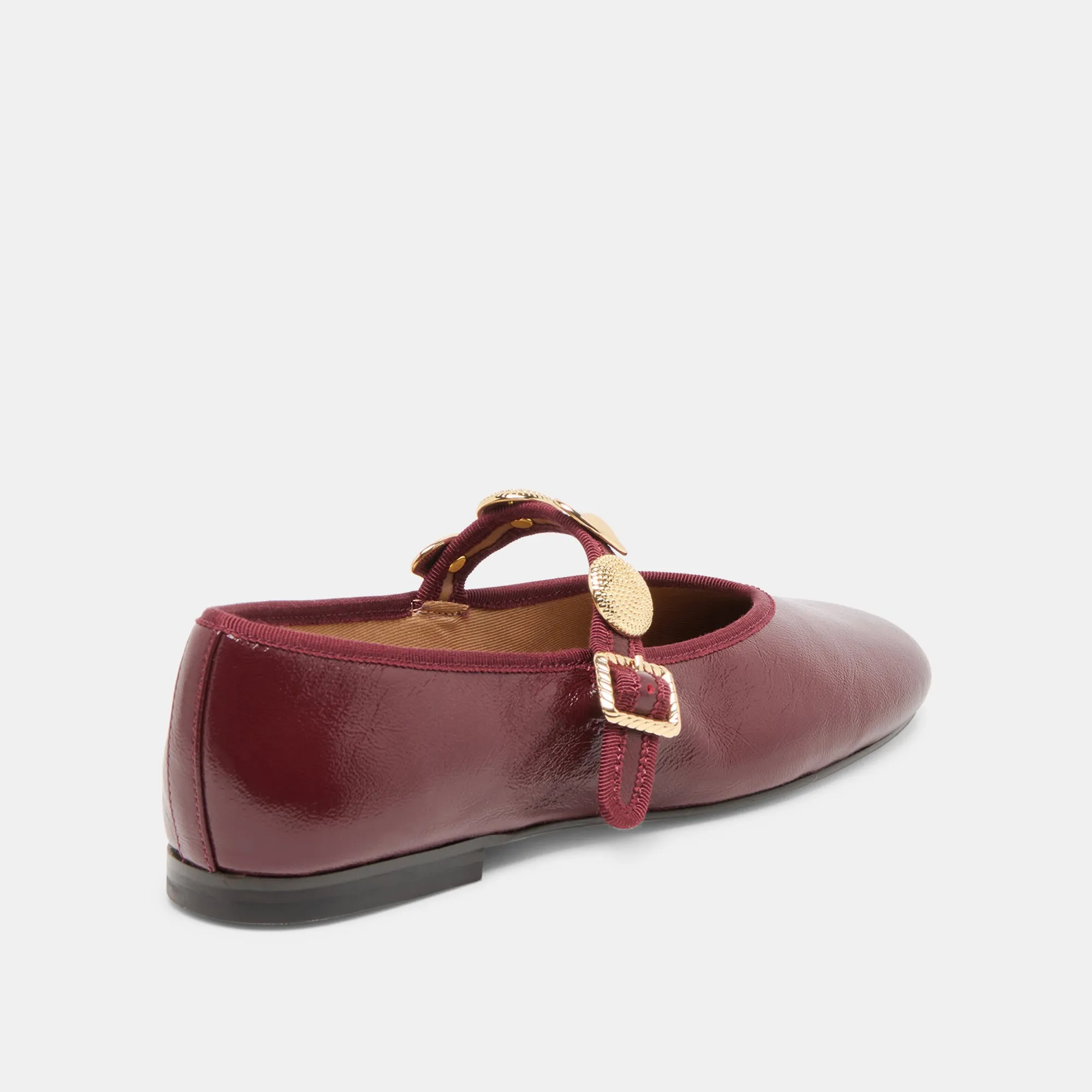 Recycle Safe Smart Comfort Design RELAN BALLET FLATS OXBLOOD LEATHER
