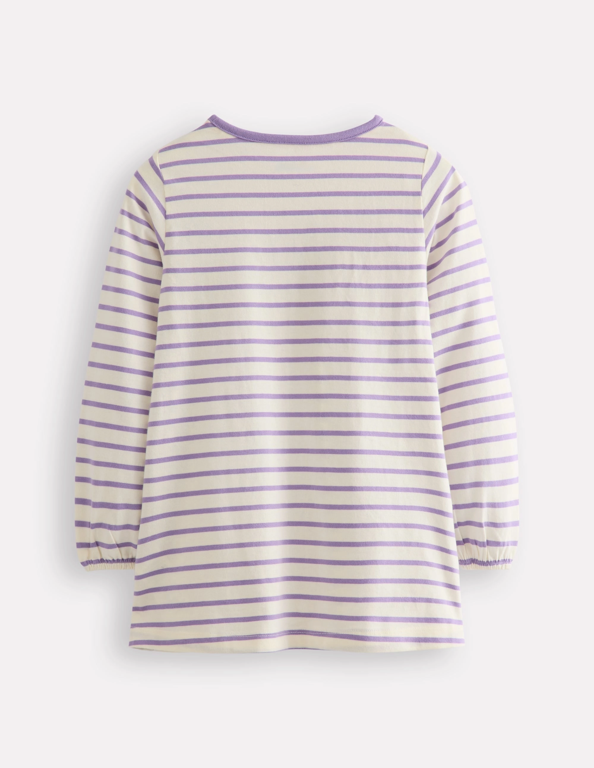 Appliqu?? Jersey Tunic-Aster Purple / Ivory Cats Everyday Essential