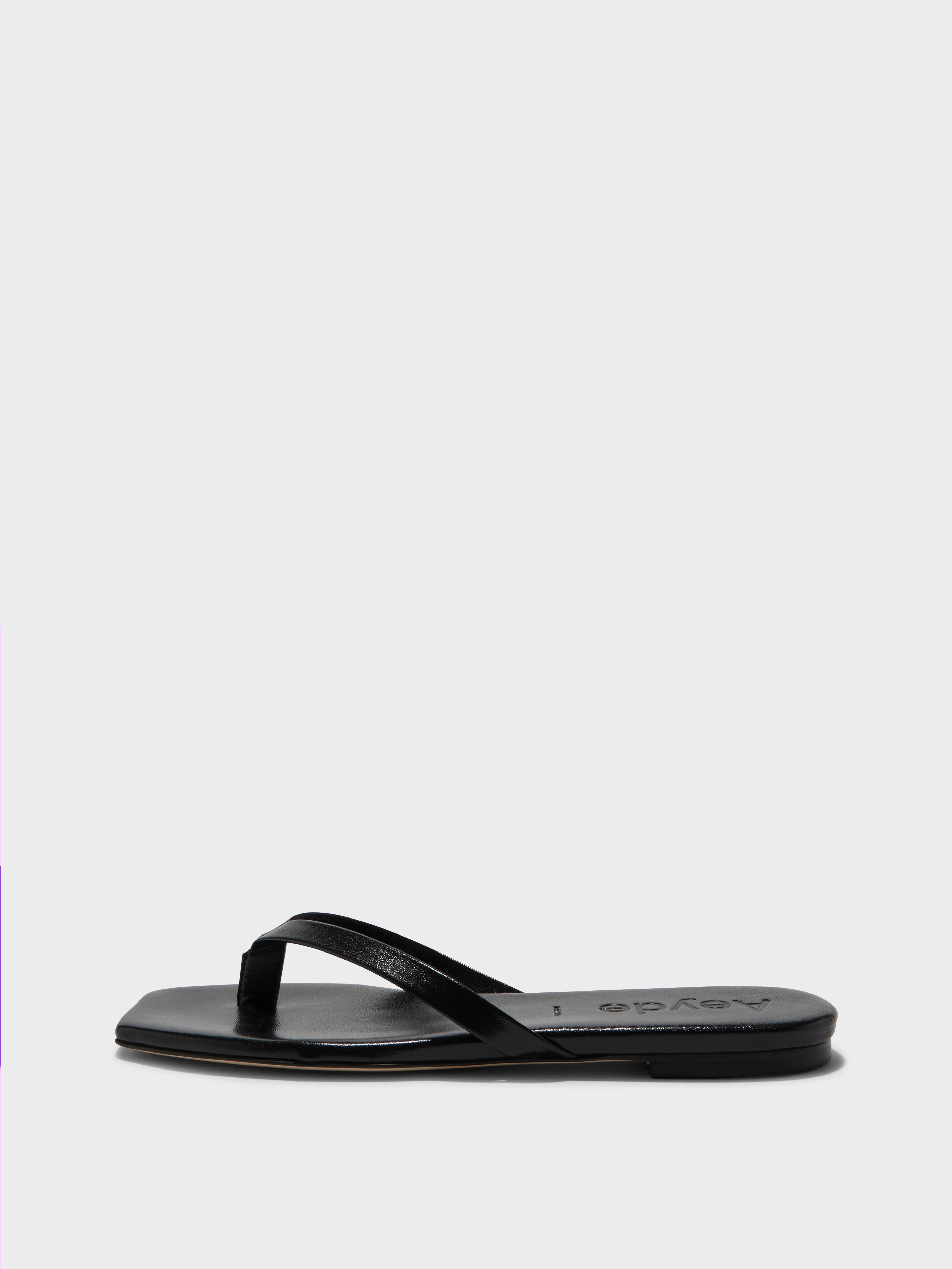 Everyday Versatile Footwear Every Fit Renee Leather Thong Sandals