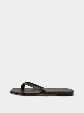 Renee Leather Thong Sandals suede upper