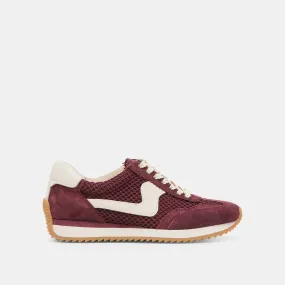 B.NTCD MESH SNEAKERS CRANBERRY WOVEN MESH Clean Style