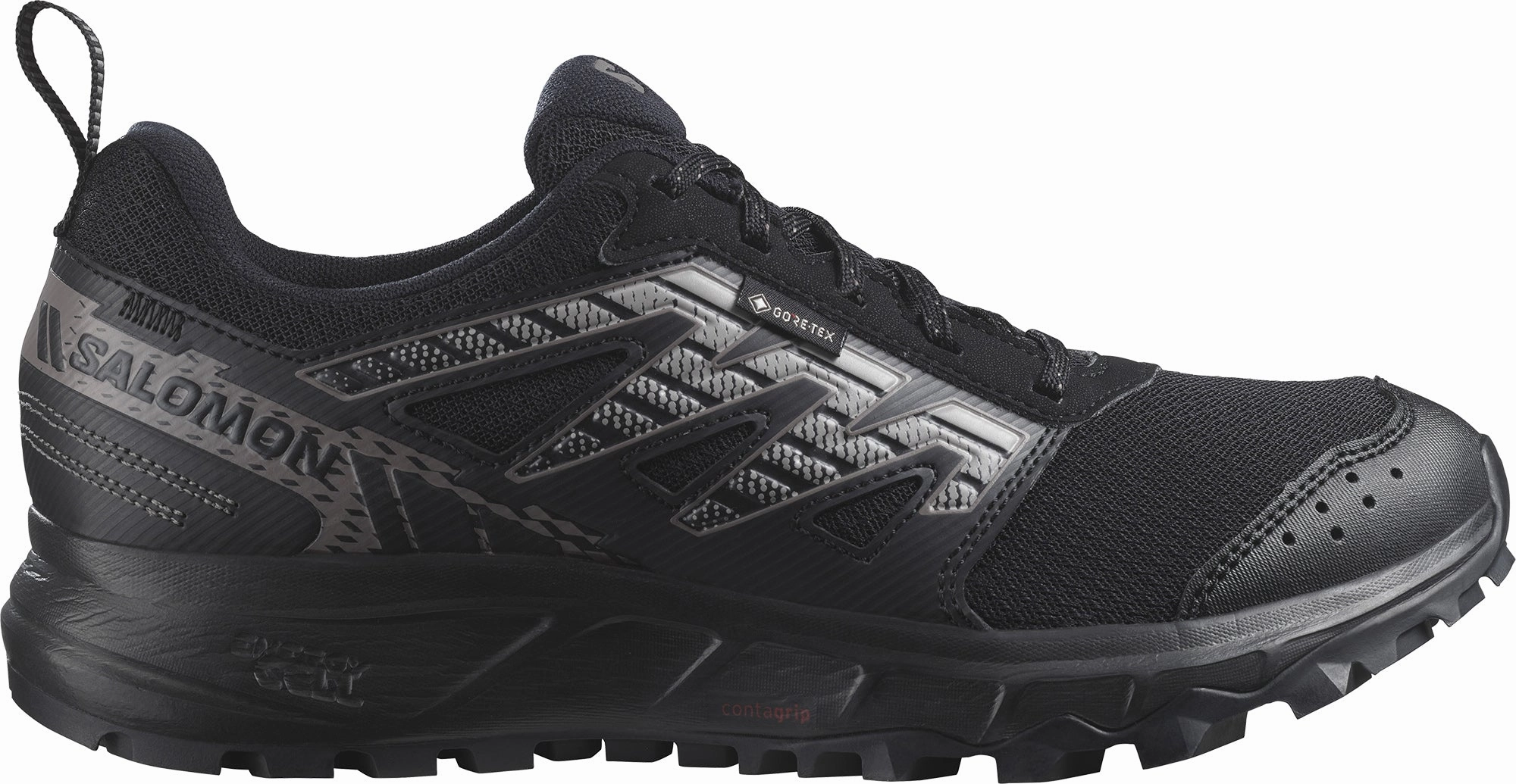 Salomon Wander GORE-TEX Womens Trail Running Shoes - Black Torsion control recreational running shoes