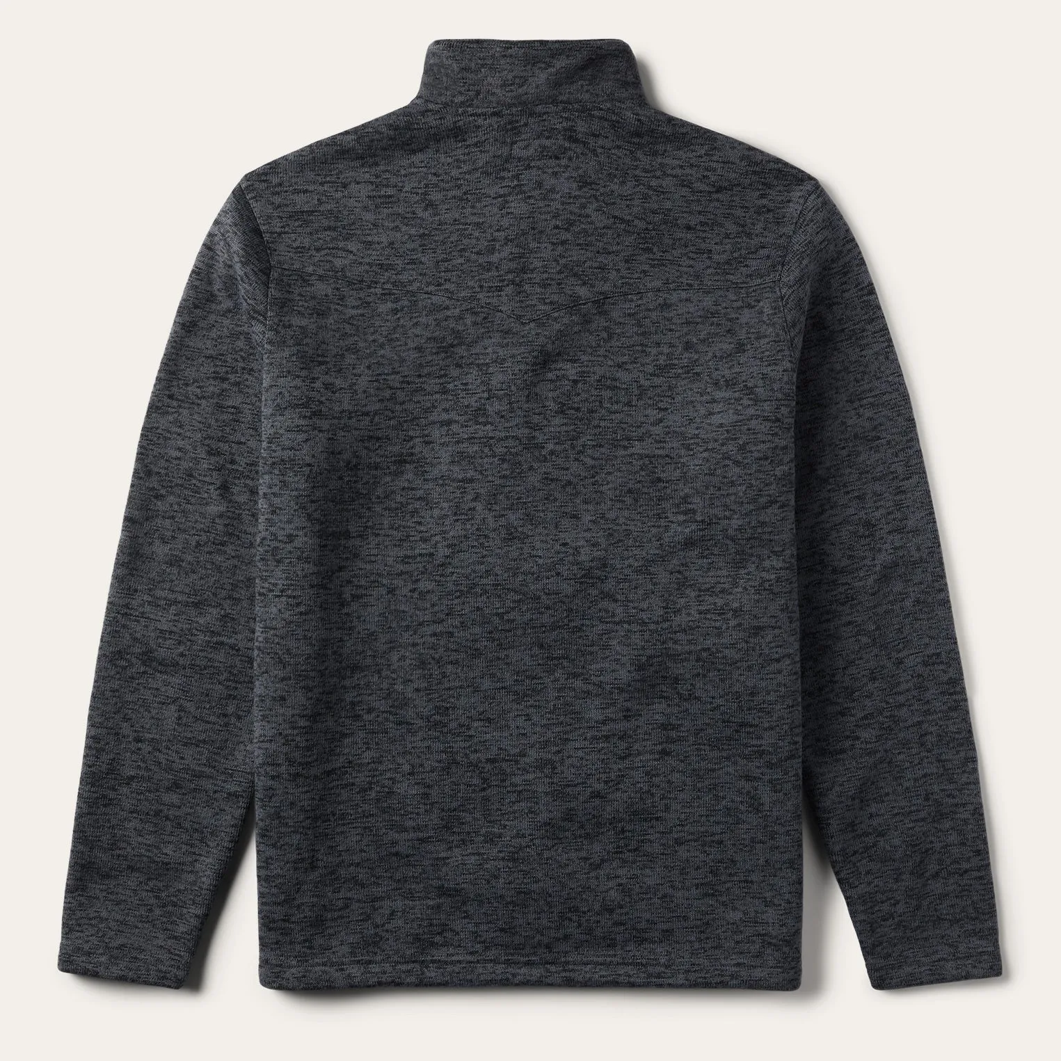 Durable AbrasionResistant Panels Packable design Grey Bonded Knit Sweater