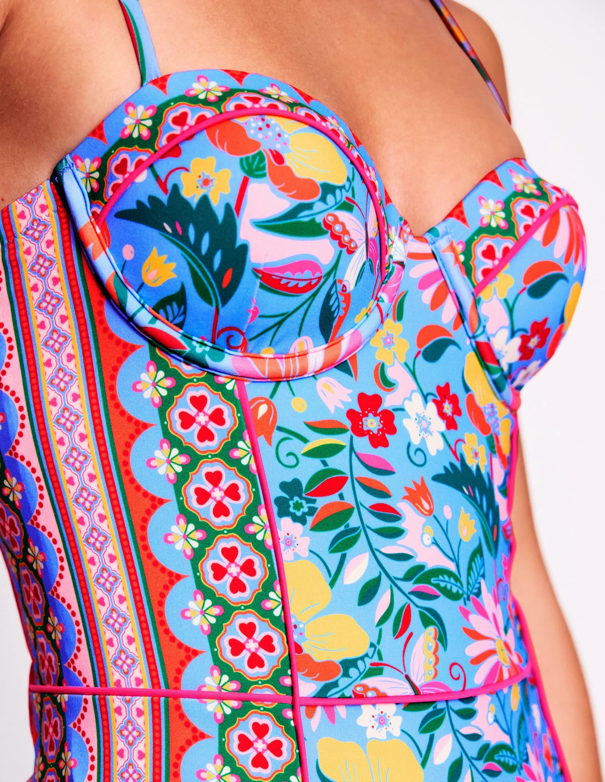 Rhodes Cup-Size Swimsuit-Mazarine Blue, Tigers Paradise Dynamic Tension Control Anti Slip Grippers