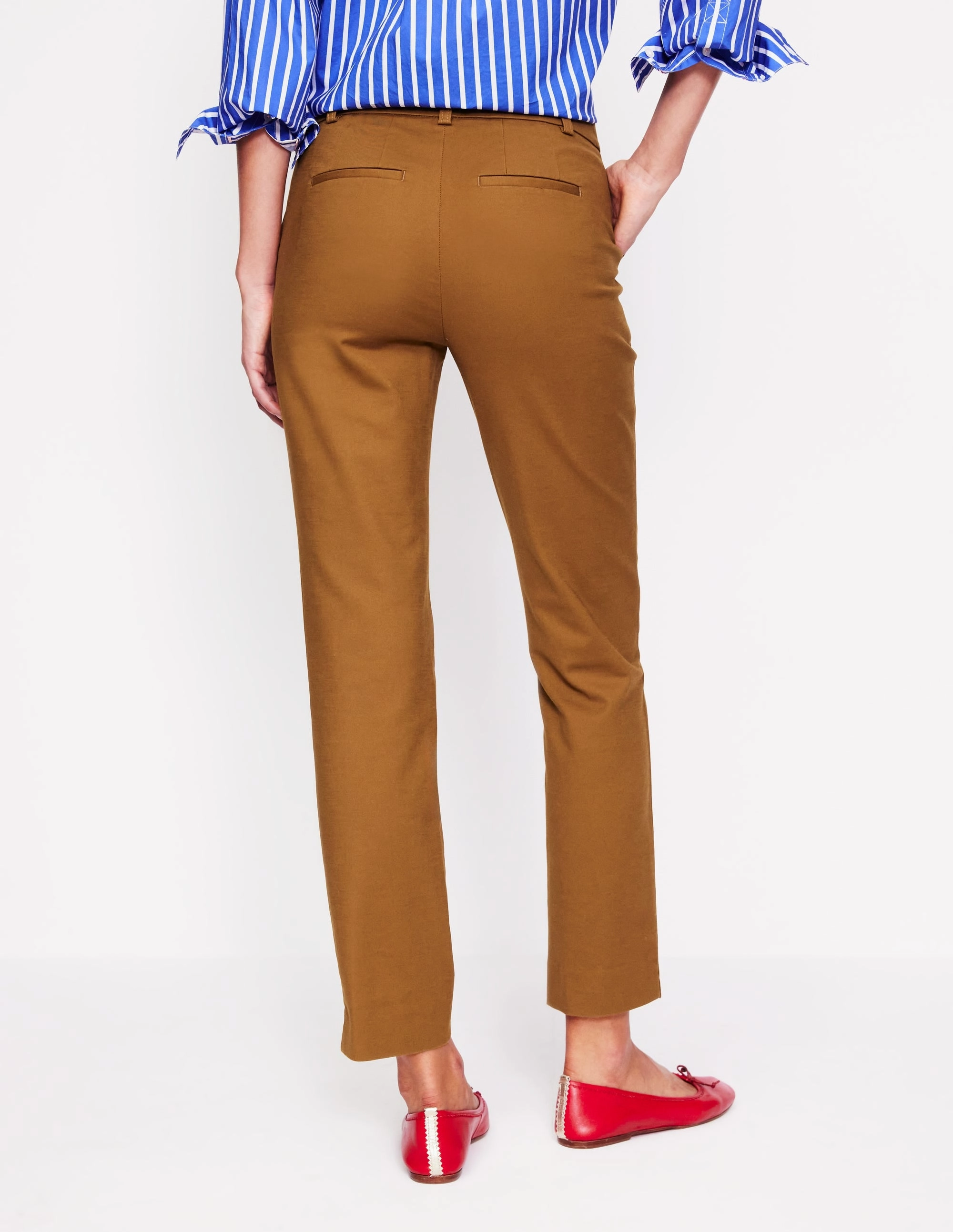 Sporty Style Quick Wear Richmond 7/8 Trousers-Gingerbread