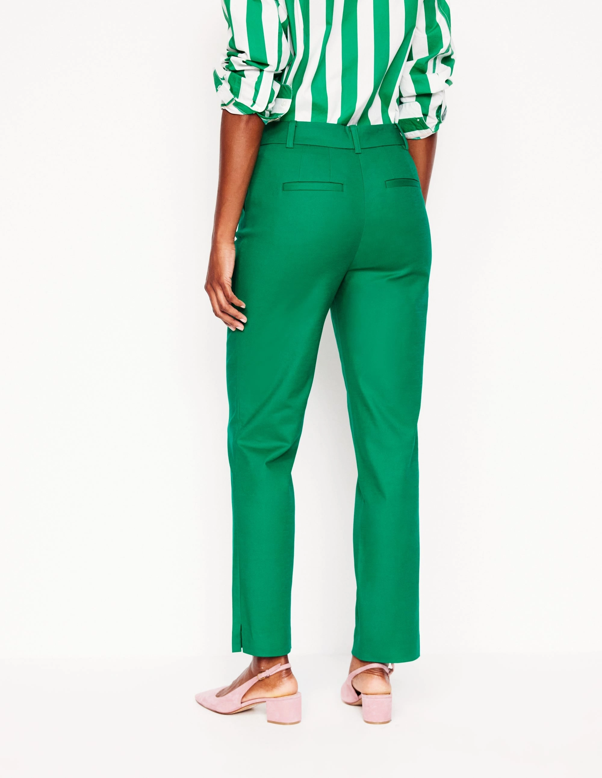 Body-Hugging Fit Core Cut Richmond 7/8 Trousers-Rich Emerald