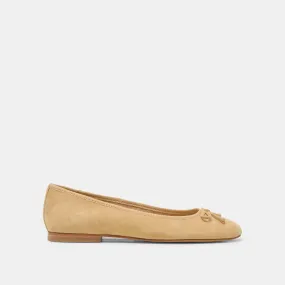 Toe Cap RITLA BALLET FLATS HONEY SUEDE
