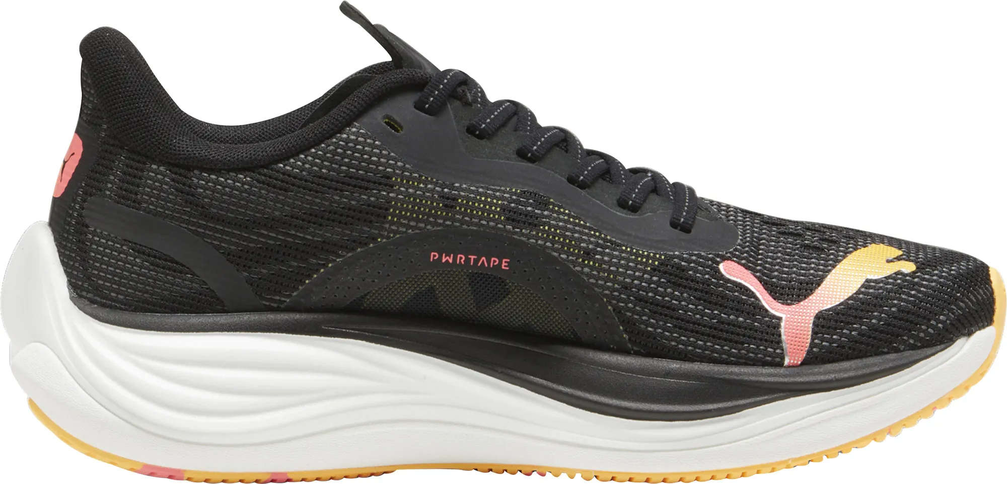 Fashion - forward running with a removable insole Puma Velocity Nitro 3 Womens Running Shoes - Black