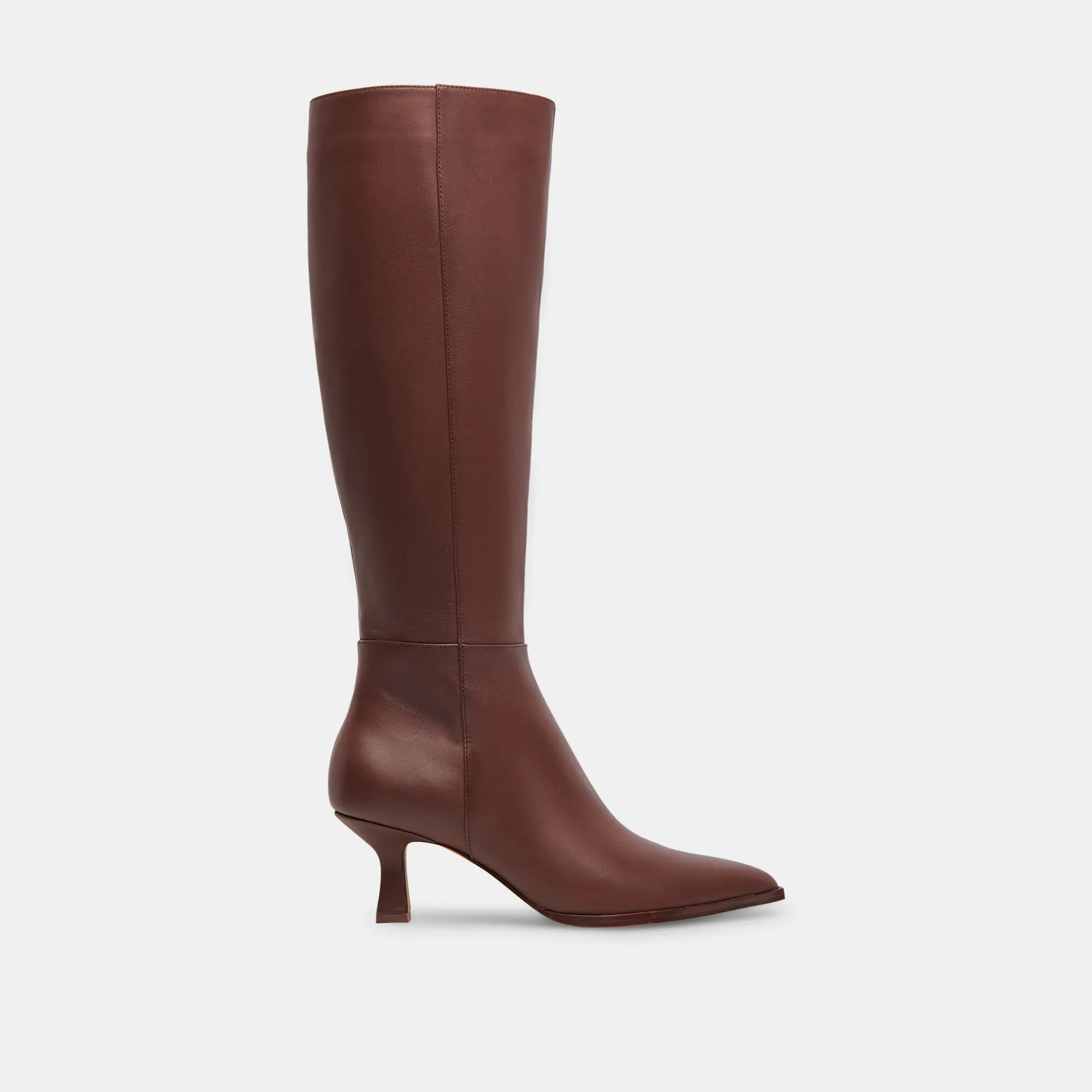 Low Profile Comfort Seeker AUGGIE NARROW CALF BOOTS CHOCOLATE LEATHER