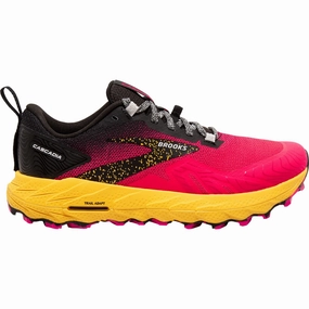 Dual Density Foam Layering running in narrow tracks shoes Brooks Cascadia 17 Womens Trail Running Shoes - Pink