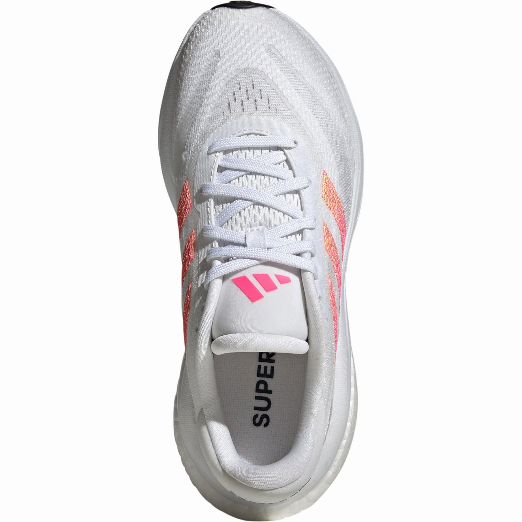 adidas Supernova 3.0 Junior Running Shoes - White running in a tundra area shoes moisture - wicking footwear