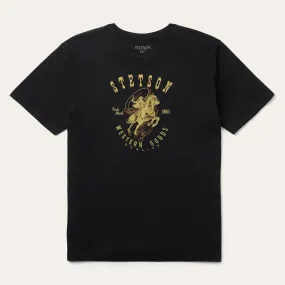 Roping Rider Graphic Tee Everyday Look Wrinkle-Free