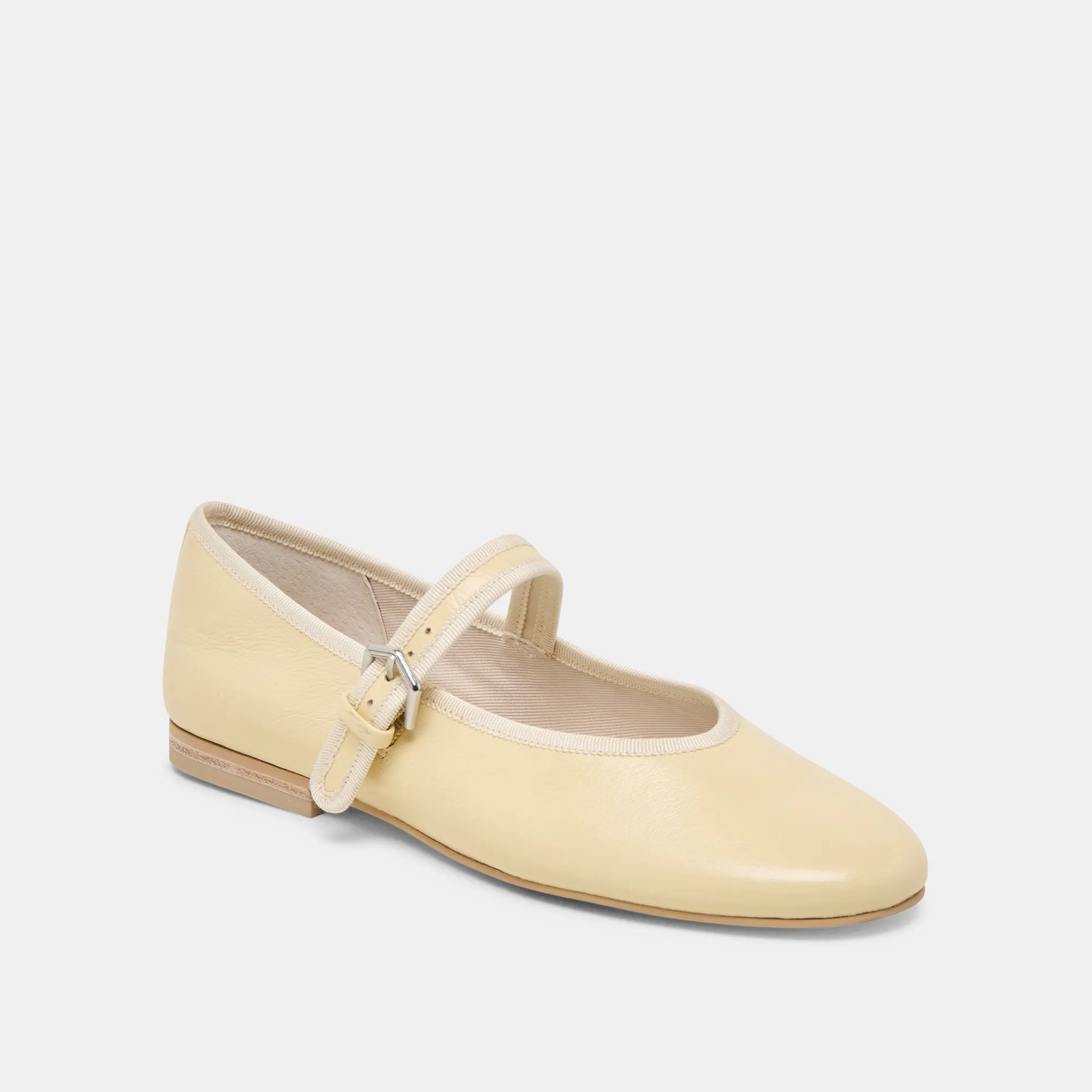 All Purpose Sport Step ROSLYN BALLET FLATS LIGHT YELLOW LEATHER