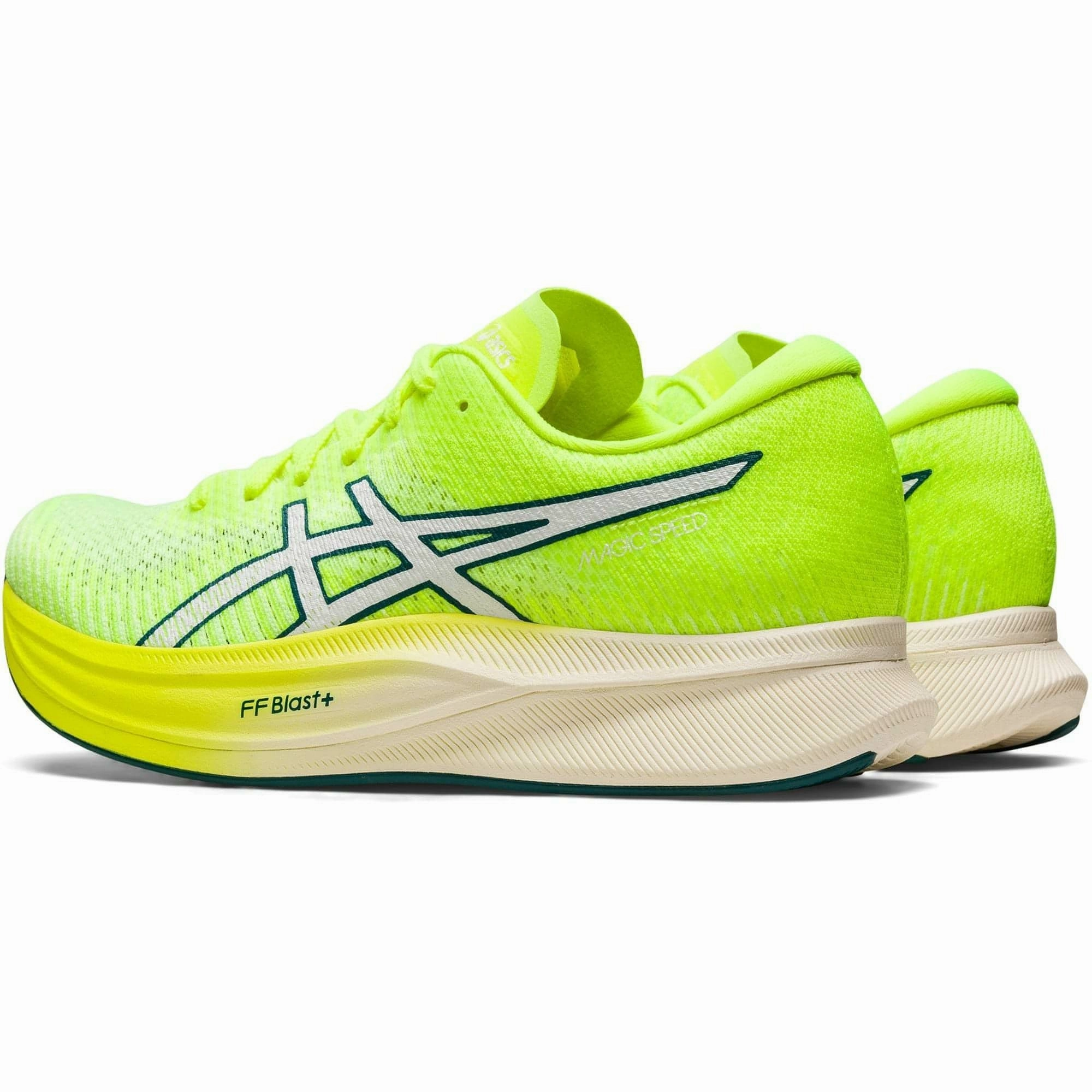 modern running wear Perseverance Asics Magic Speed 2 Womens Running Shoes - Yellow