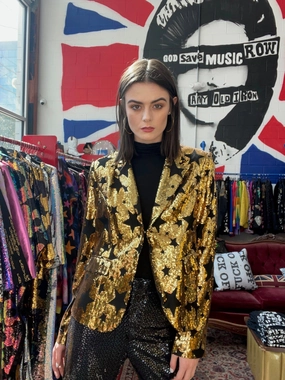 Any Old Iron Goldie Blazer Fashionable Shield Wrap