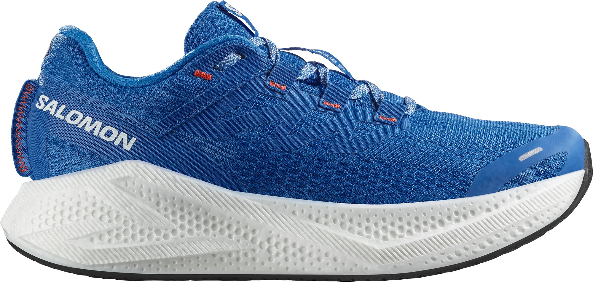 Contoured Collar Salomon Aero Glide 3 Mens Running Shoes - Blue