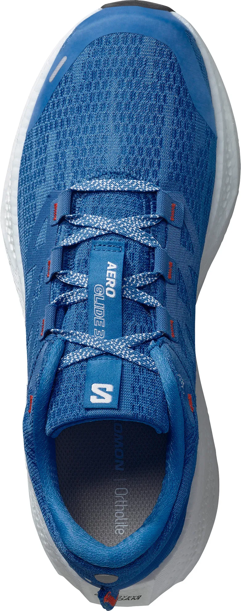 Salomon Aero Glide 3 Mens Running Shoes - Blue Flex Groove Design