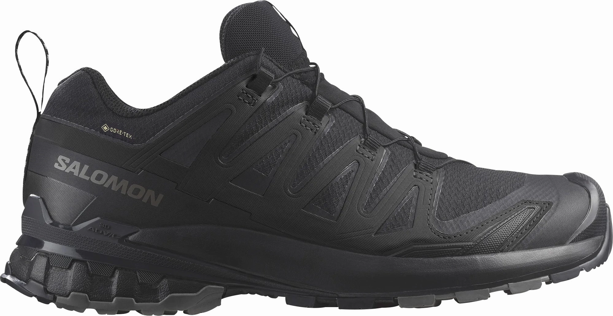 Rebound Axis Technology Salomon XA Pro 3D V9 GORE-TEX Mens Trail Running Shoes - Black