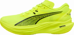 Puma Deviate Nitro 3 Mens Running Shoes - Yellow Dual Density Collar Padding Secure - fit