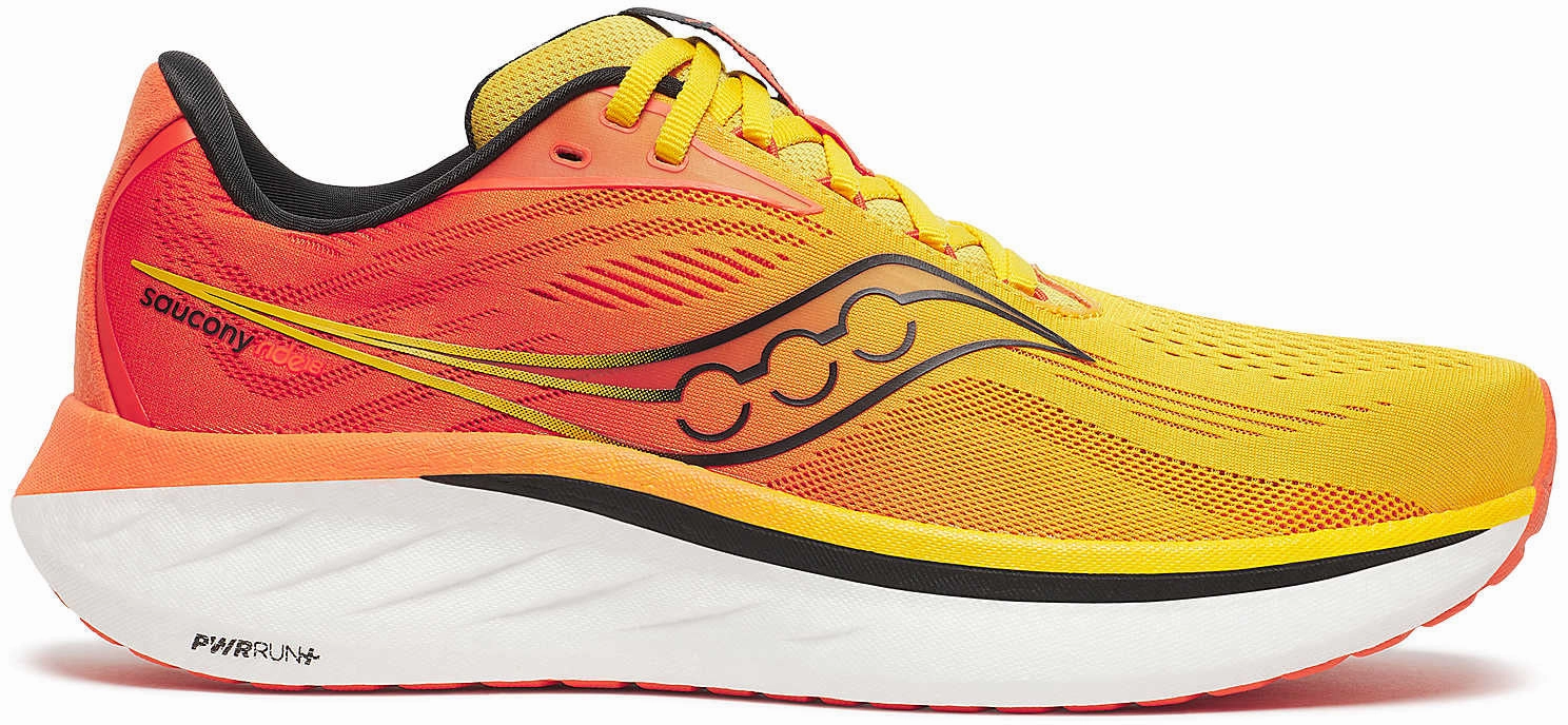 Saucony Ride 18 Mens Running Shoes - Yellow sprinters' shoes