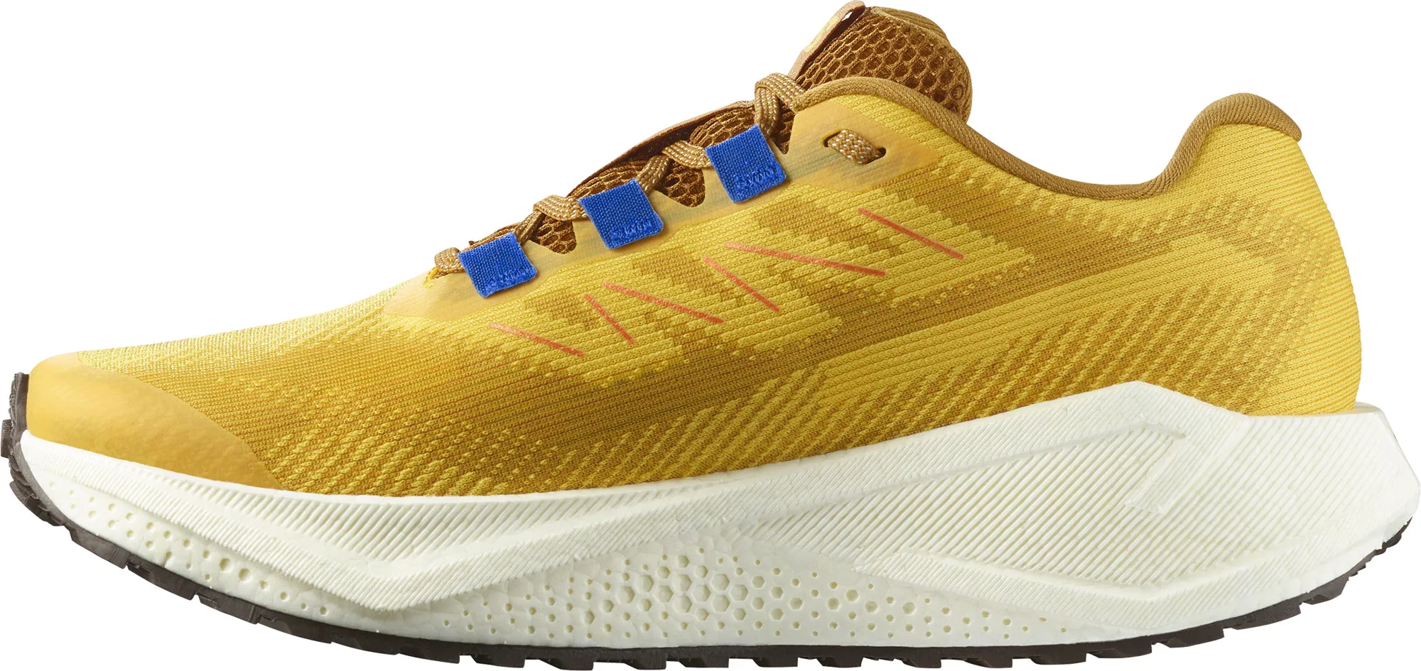 Salomon Aero Blaze 3 GRVL Mens Trail Running Shoes - Yellow Microporous Foam