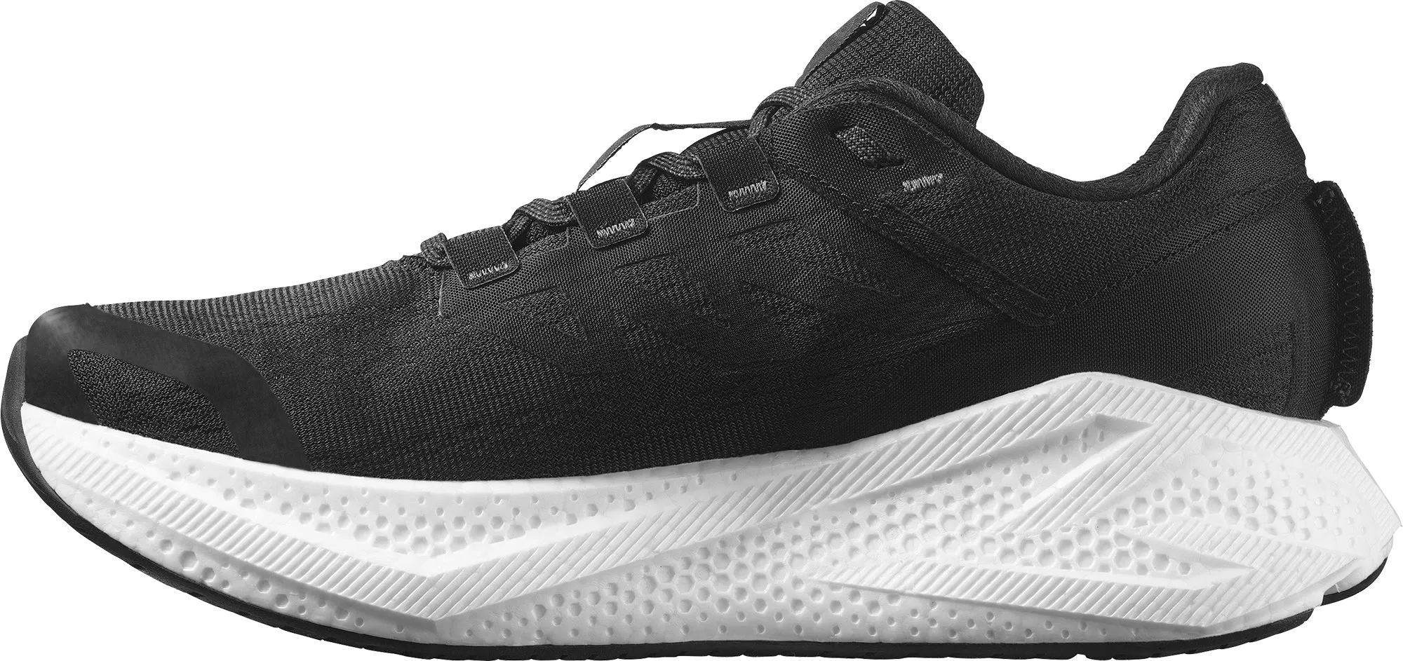 Multi Directional Grip Pattern Daily Use Salomon Aero Glide 3 Mens Running Shoes - Black