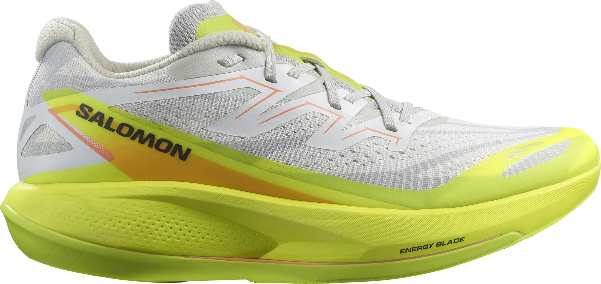 bright - colors - visibility shoes long - distance running option Salomon Phantasm 2 Mens Running Shoes - White