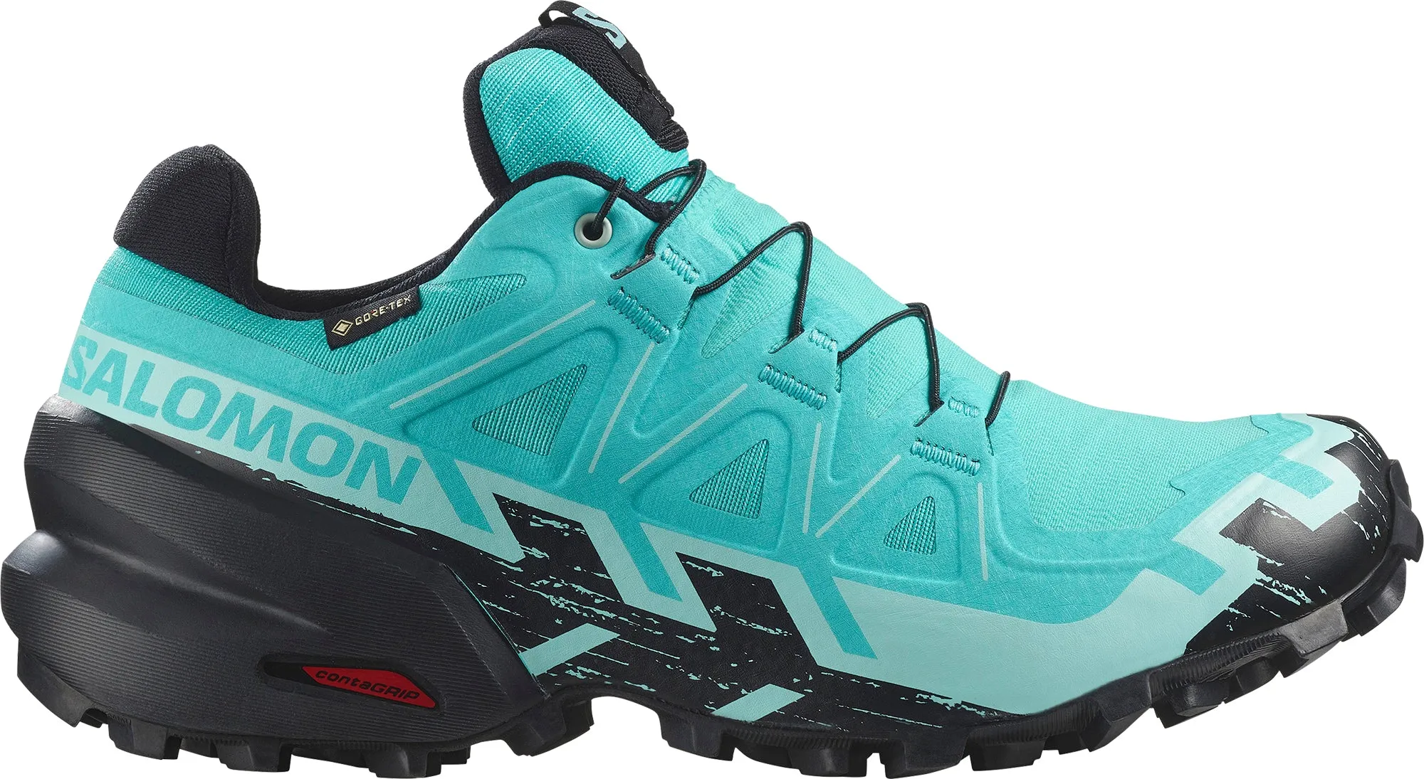 Salomon Speedcross 6 GORE-TEX Womens Trail Running Shoes - Blue genuine - leather - upper shoes sunny - day running shoes