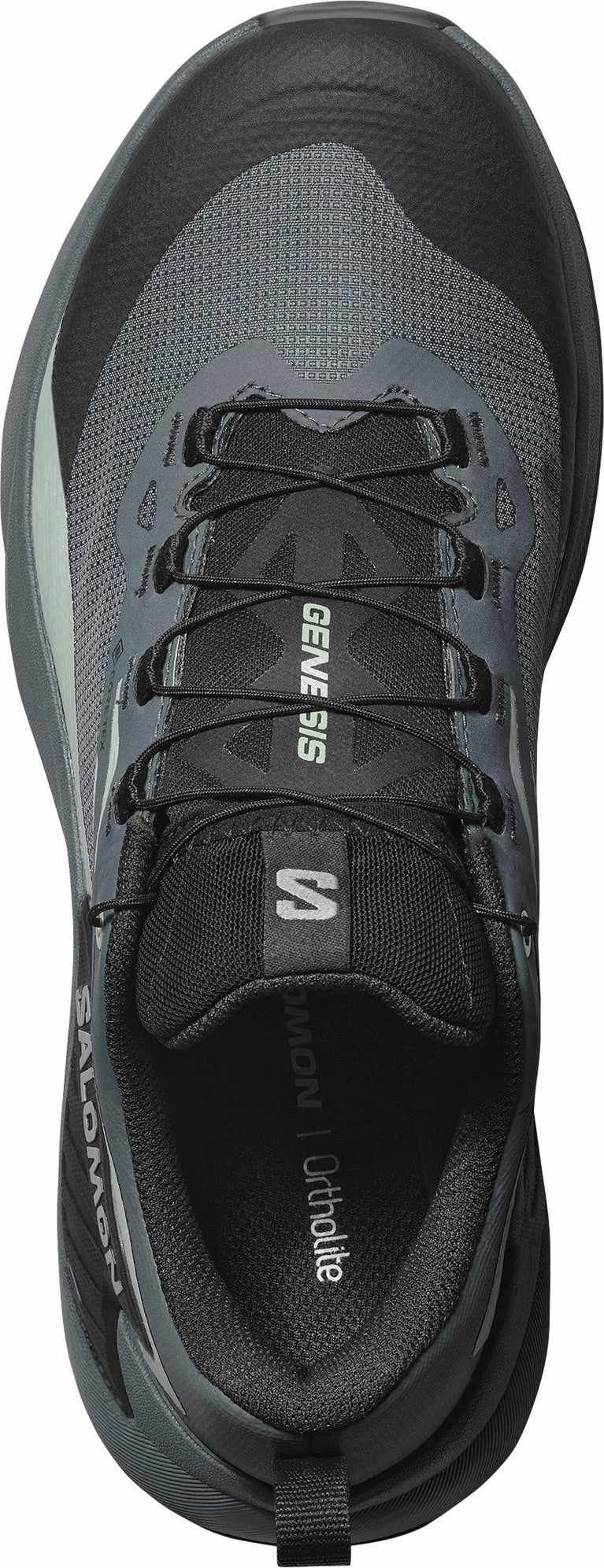 running in a prairie area shoes Salomon Genesis GORE-TEX Womens Trail Running Shoes - Grey