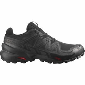 Salomon Speedcross 6 GORE-TEX Mens Trail Running Shoes - Black Vented Airflow Channels Torque Control