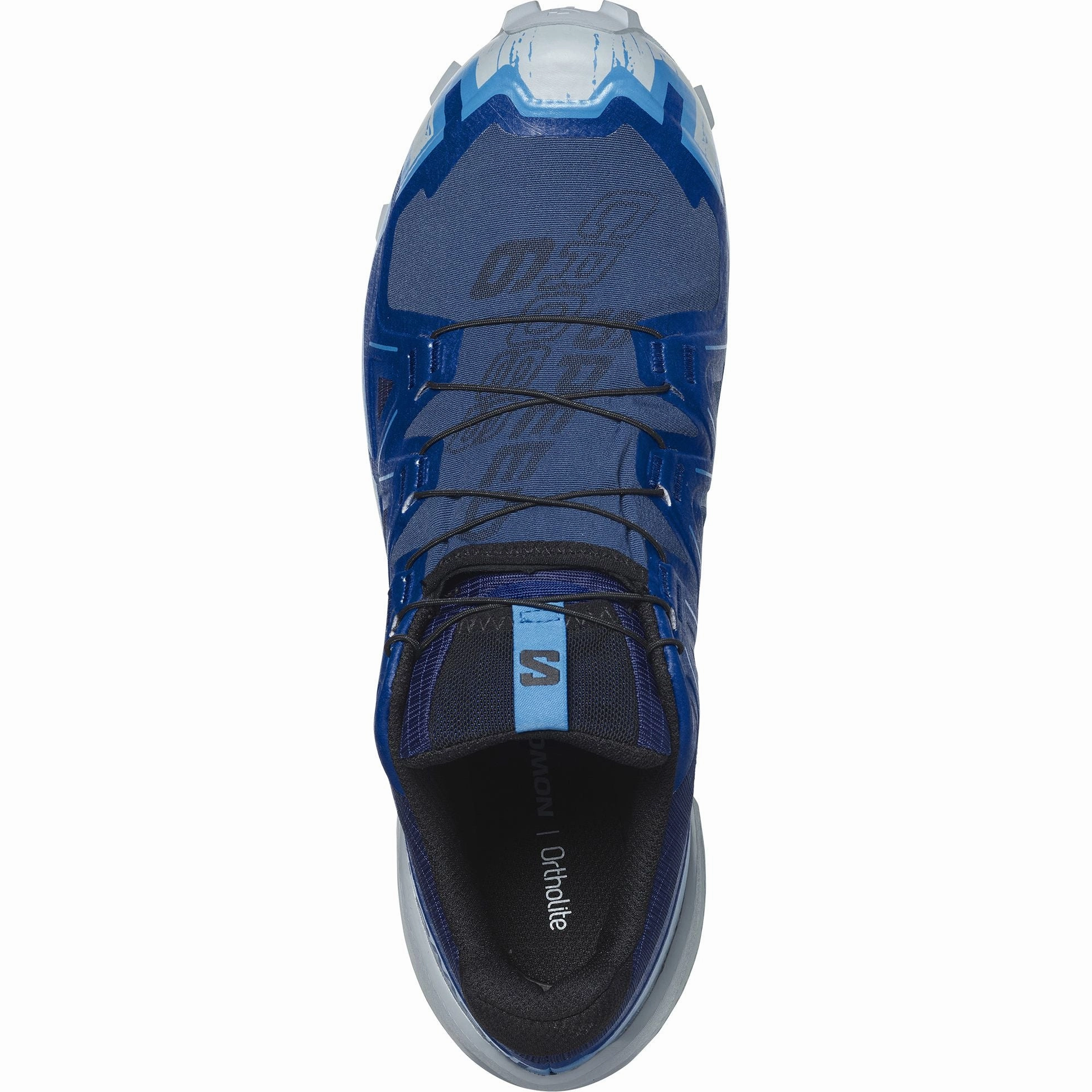 Hydraulic Heel Unit Salomon Speedcross 6 GORE-TEX Mens Trail Running Shoes - Blue