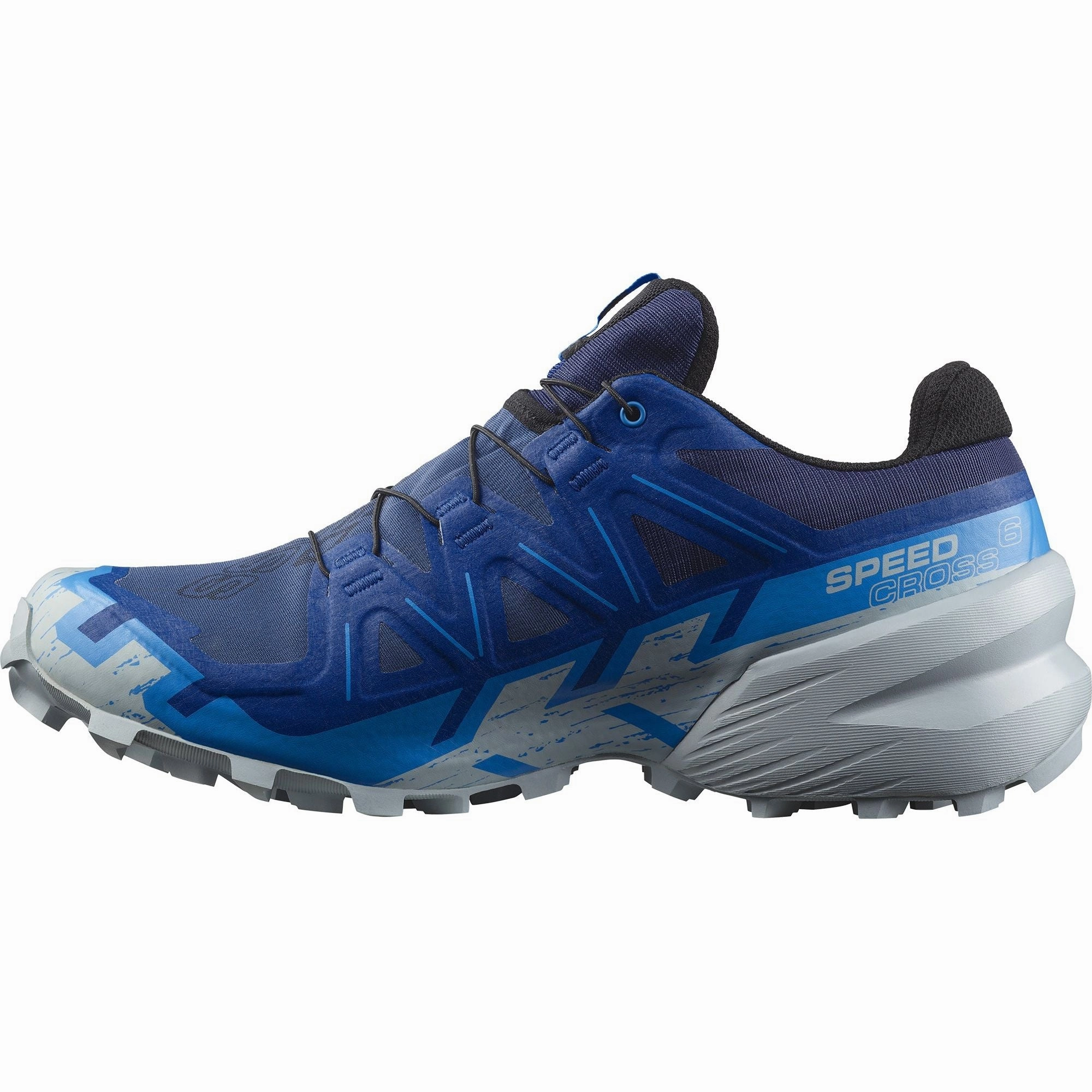 Salomon Speedcross 6 GORE-TEX Mens Trail Running Shoes - Blue muddy shoes male running gear