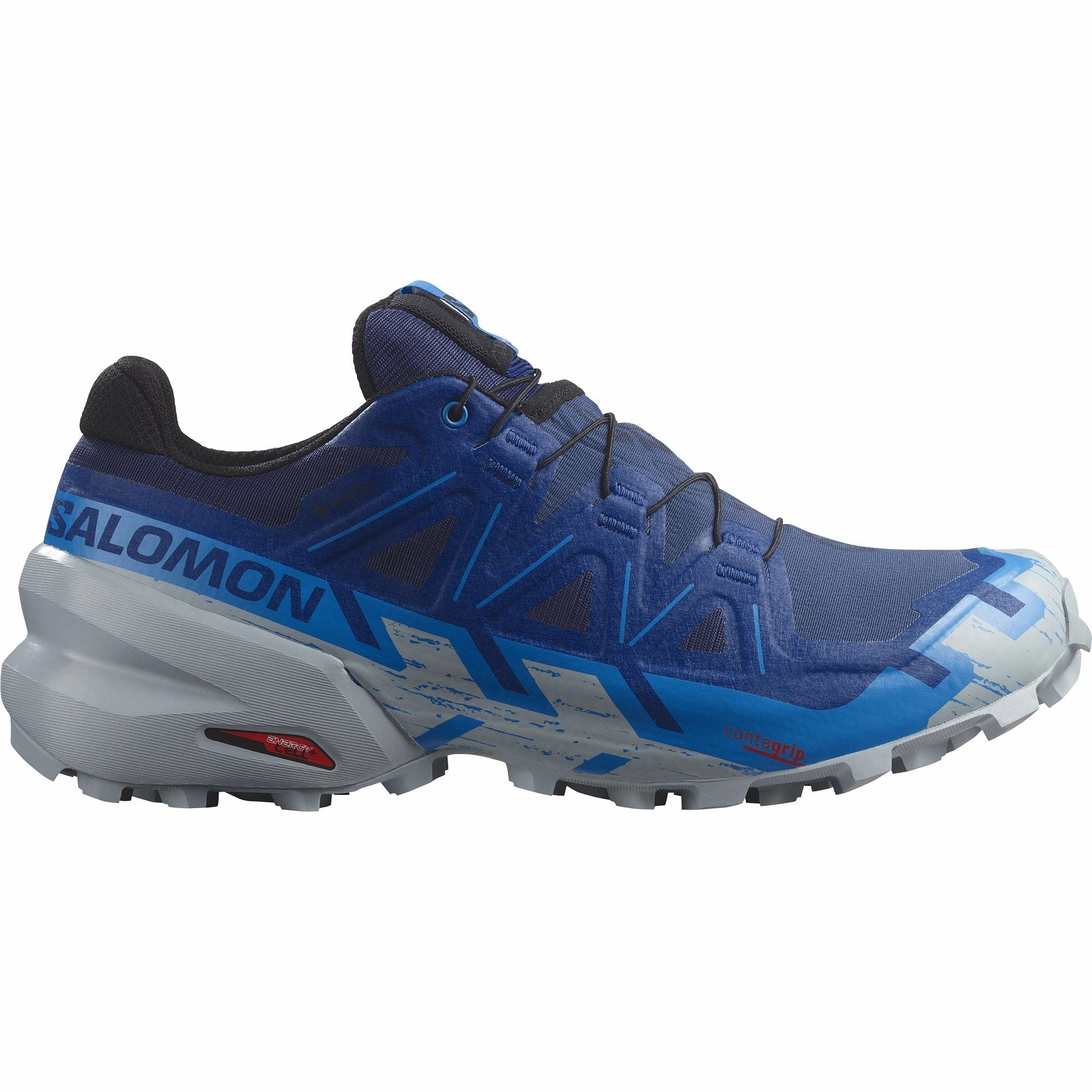 Salomon Speedcross 6 GORE-TEX Mens Trail Running Shoes - Blue flexibility - enhancing shoes