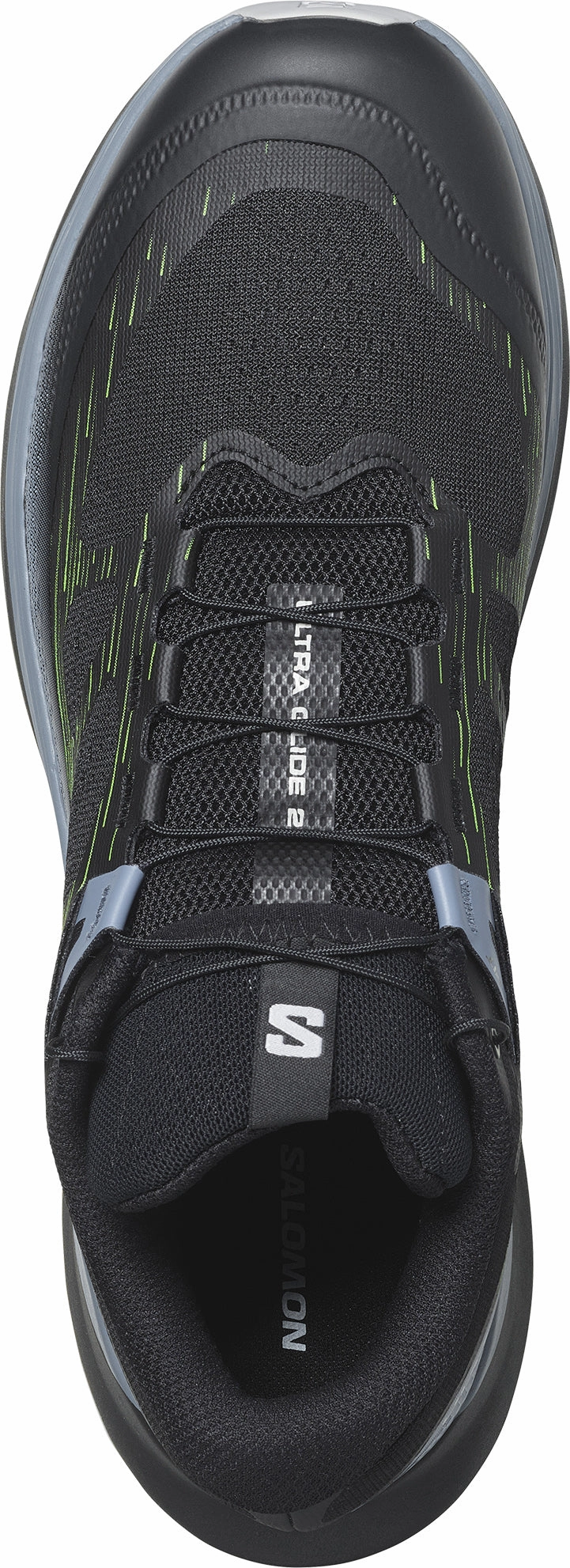 Thermoplastic Polyurethane Frame Cushioned Landing Zone Salomon Ultra Glide 2 Mens Trail Running Shoes - Black