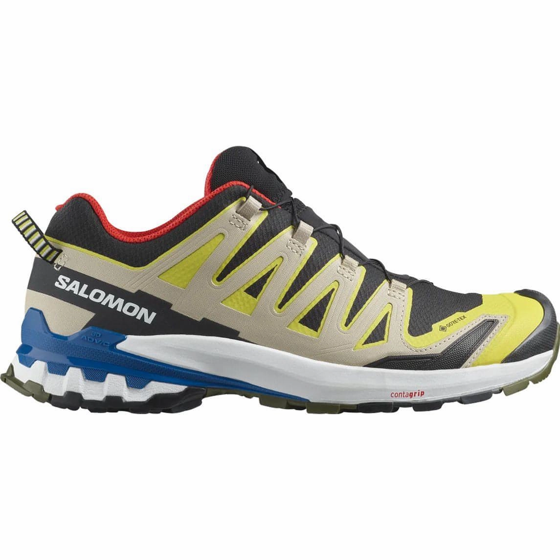Dynamic Arch Propulsion Salomon XA Pro 3D V9 GORE-TEX Mens Trail Running Shoes - Black