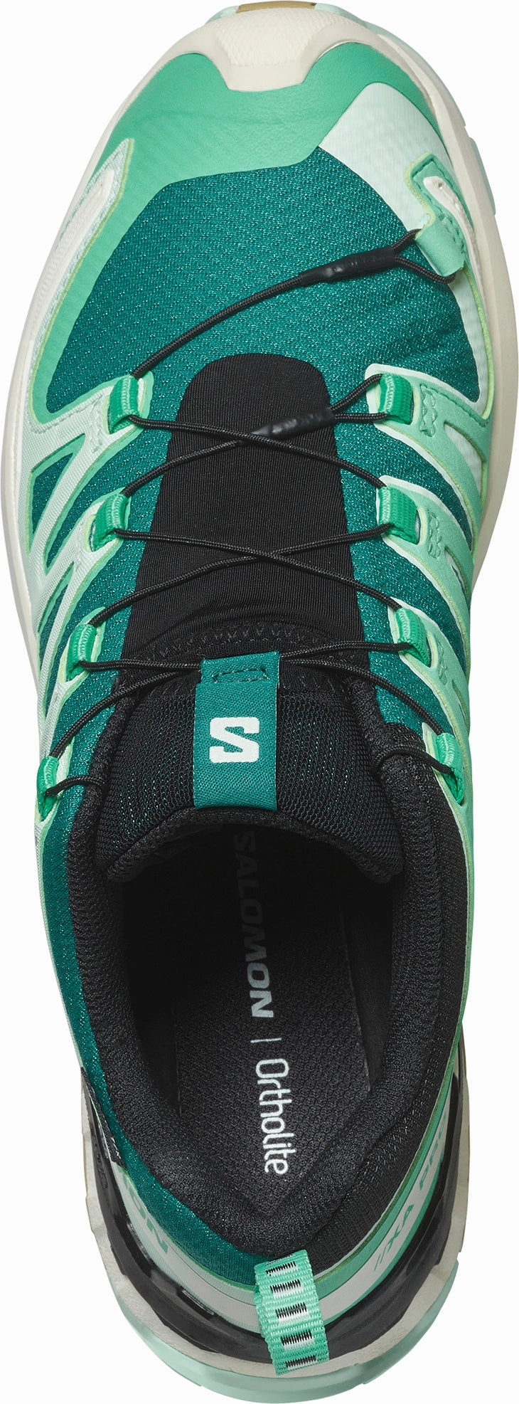 running on a sand track shoes Salomon XA Pro 3D V9 GORE-TEX Womens Trail Running Shoes - Green