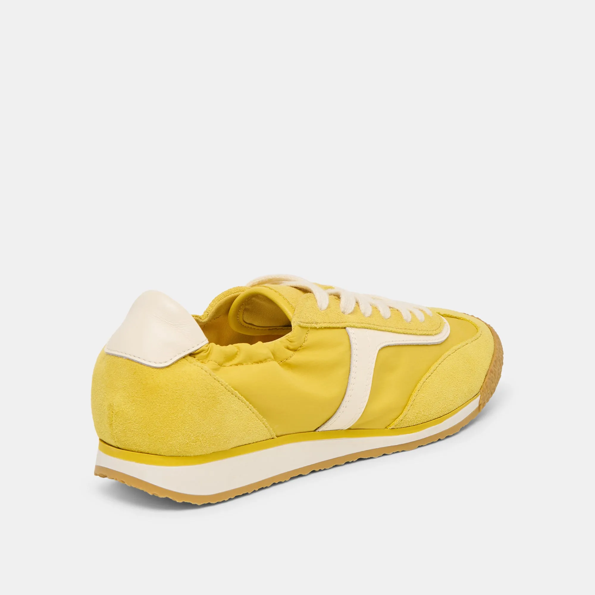 Unisex Friendly Design Rolling Motion Geometry SARIYA SNEAKERS YELLOW NYLON
