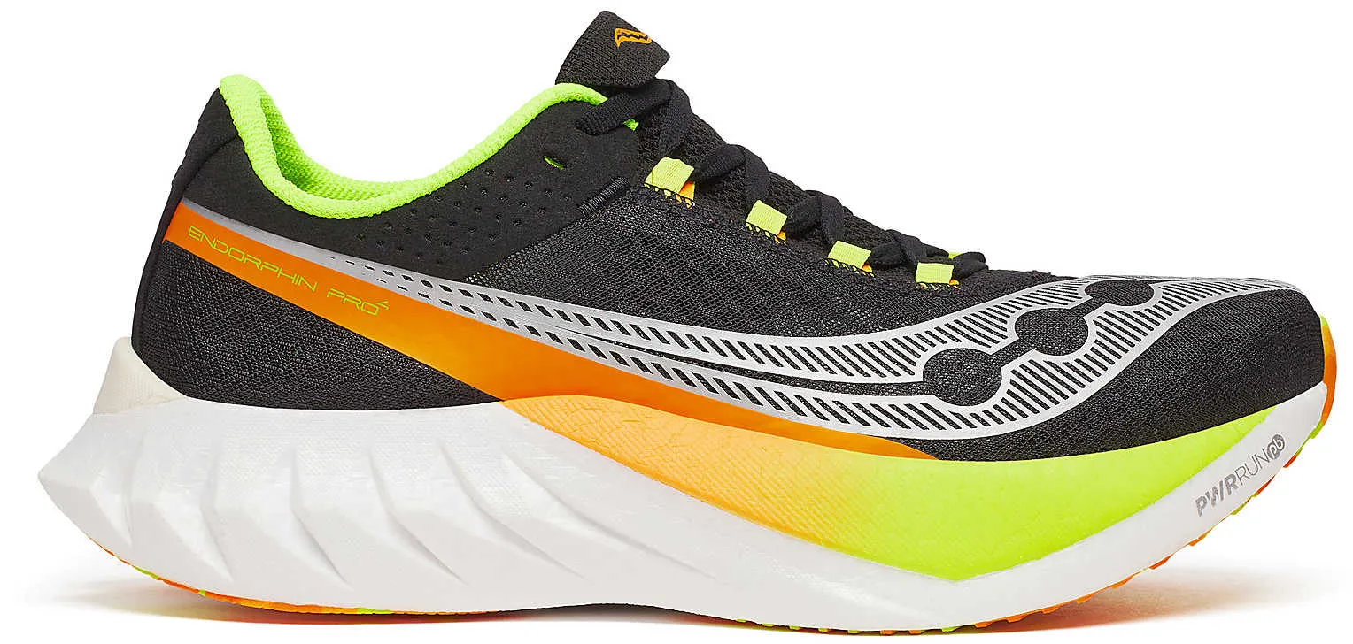 Saucony Endorphin Pro 4 Mens Running Shoes - Black Rainy Weather Running