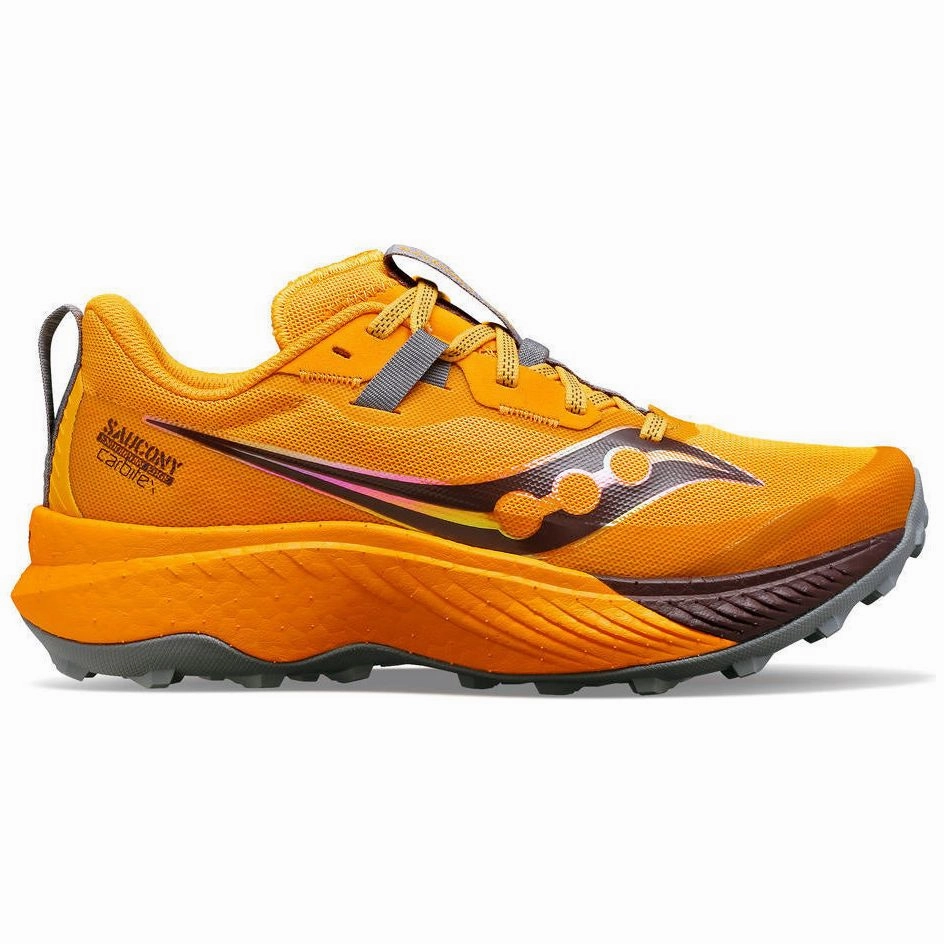 Saucony Endorphin Edge Womens Trail Running Shoes - Orange improved circulation Slip On Design