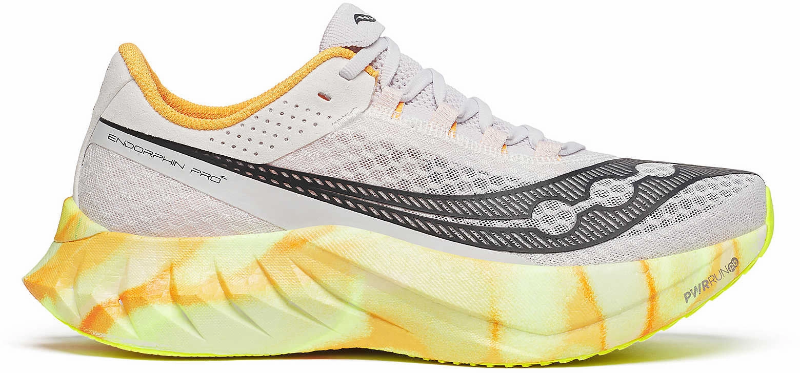 Saucony Endorphin Pro 4 Mens Running Shoes - Grey Reactive Propulsion Plate running for speed shoes