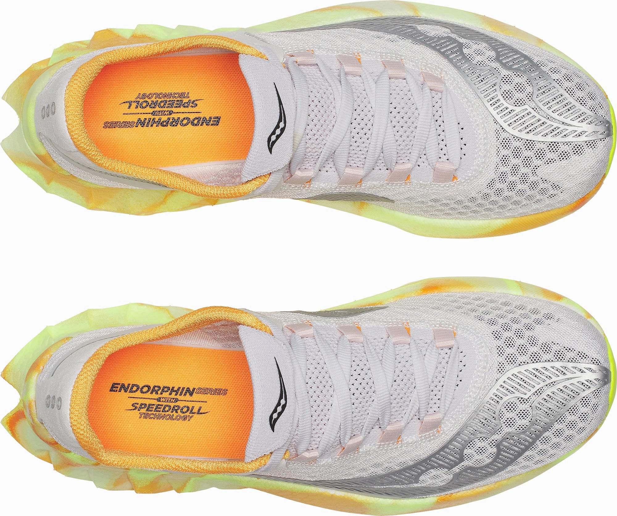 Dual Compound Outsole multi - strap shoes Saucony Endorphin Pro 4 Womens Running Shoes - Grey